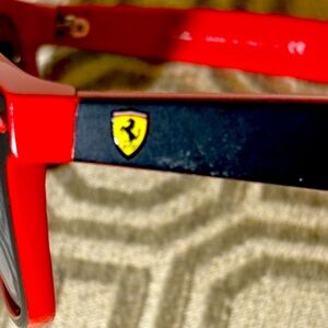 Ferrari Red and Black sunglass ray ban
